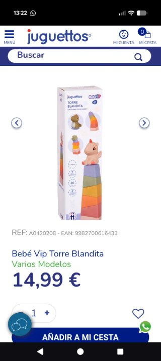 Torre Blandita Bebé Vip Juguettos