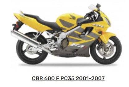 ESCAPE HONDA CBR600F CBR 600 F F4 2000 AL 2006