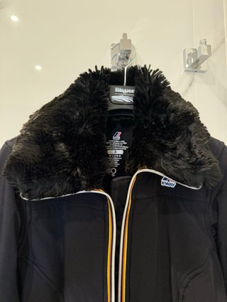 Cappottino K-Way nero elegante taglia S