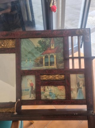 Specchio da stendere decorato