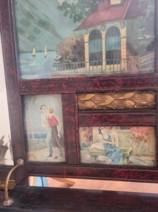 Specchio da stendere decorato