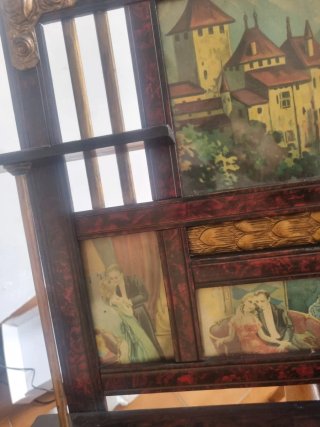 Specchio da stendere decorato