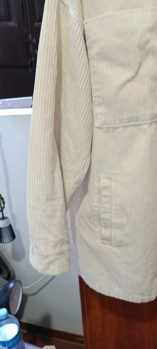 Chaqueta H&M Beige Talla M Corduroy