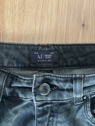 Armani Jeans AJ Black Dark Slim Size S