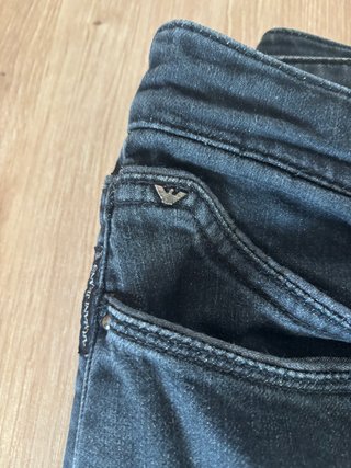 Armani Jeans AJ Black Dark Slim Size S