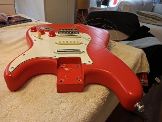 Cuerpo guitarra Aliso 1820gr con tremolo