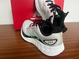Zapatillas New Balance 680 Gris Rosa