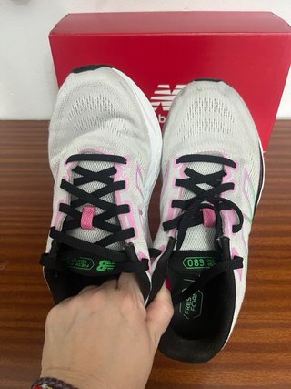 Zapatillas New Balance 680 Gris Rosa