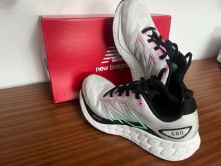 Zapatillas New Balance 680 Gris Rosa