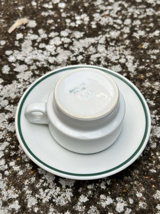 Pack 2 tazas de café con plato