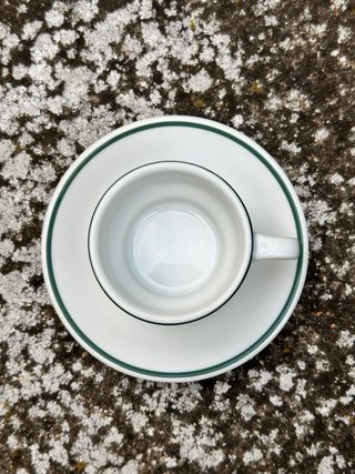 Pack 2 tazas de café con plato