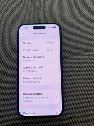iPhone 15 128GB Negro