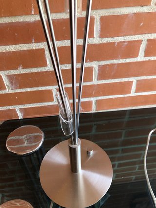 Lámparas de mesa cristal y metal