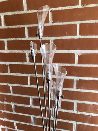Lámparas de mesa cristal y metal