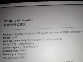 Qingping Air Monitor Medidor Calidad Aire