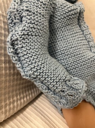 Conjunto bebé primera puesta 100% algodón azul
