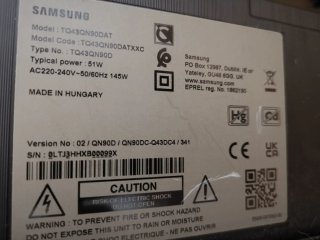 Televisor Samsung 40 Negro para piezas Neo Qled 43