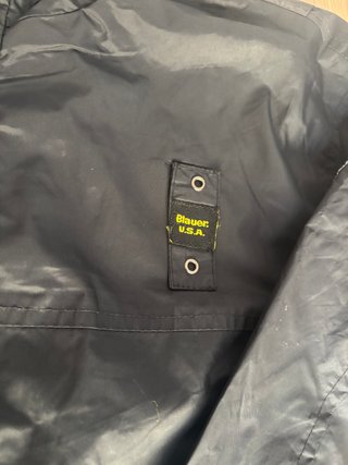 Blauer Black Bomber Jacket Lightweight Size L