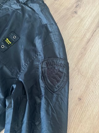 Blauer Black Bomber Jacket Lightweight Size L