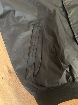 Blauer Black Bomber Jacket Lightweight Size L