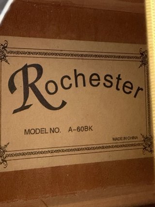 Guitarra Acústica Rochester A60BK Negra