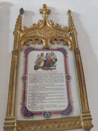 Sacras de altar de bronce antiguas