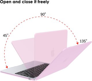 Funda rígida rosa transparente para MacBook Air