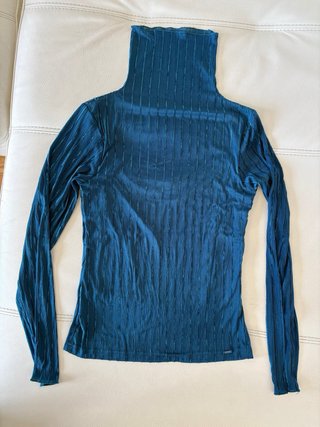 Blusa cuello alto Salsa Jeans azul