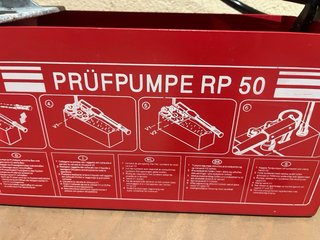 Rothenberger RP50 bomba prueba presión 60 bar