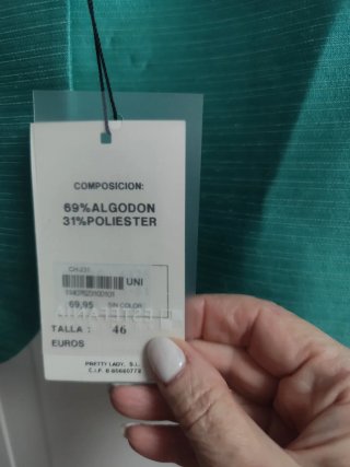Chaqueta Vestir Estefania Teal Talla M