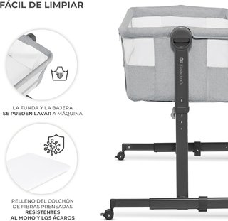 Culla con letto agganciabile regolabile con ruote Kinderkraft
