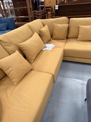 Sofá Rinconera Mostaza Tela
