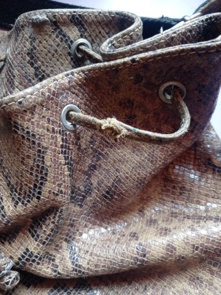 Bolso Georges Rech piel estampado serpiente