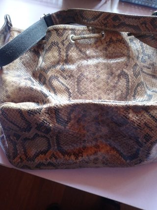 Bolso Georges Rech piel estampado serpiente