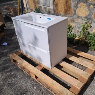 Mueble de baño Roca 70cm Blanco Mate 300€