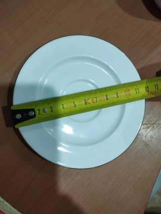Juego de café de porcelana blanco