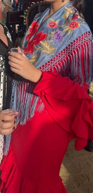 Traje Flamenca Micaela Navarro Rojo
