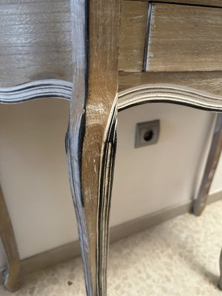 Mesa Auxiliar y Espejo Decorativo Entrada