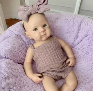 Cesta Bebé Reborn Completa de silicona