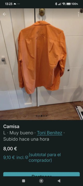 Camisa de vestir naranja