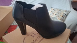 Botines negros tacón plataforma