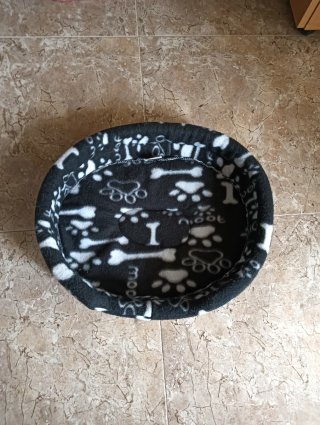 Cuna para mascota con estampado