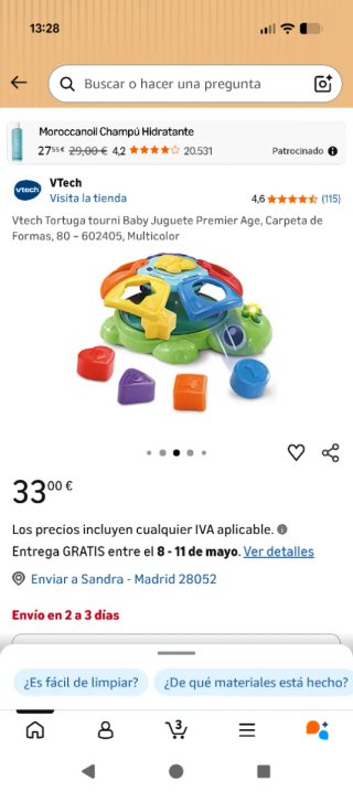 Tortuga Juguete VTech Gira y Aprende