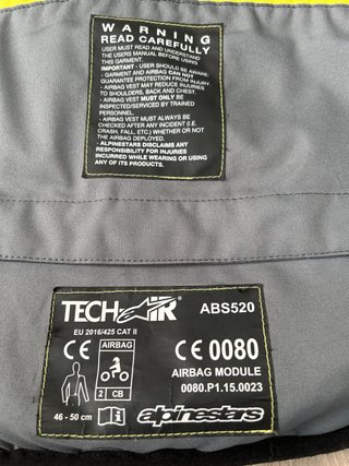 Chaleco Airbag Alpinestars Talla L