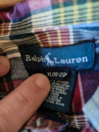 Camisa Ralph Lauren cuadros