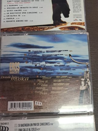 CDs Eros Ramazzotti (3 Álbumes)