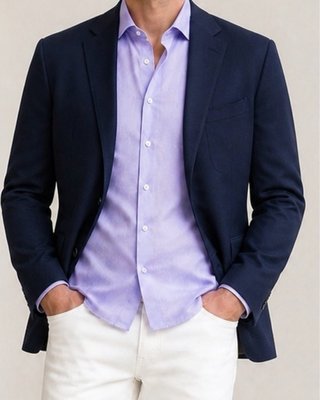 Camisa Mirto Lila T/L Prestige 2 Ply