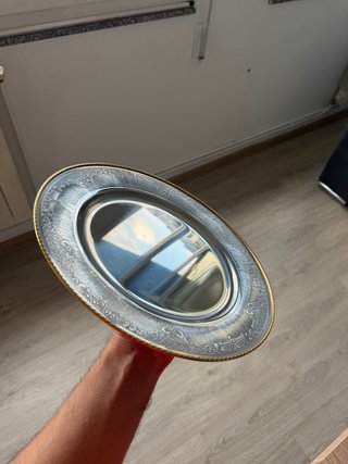 Bajoplatos Iber Acero Inox Dorado/Plata