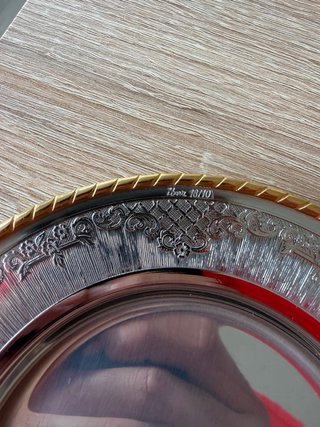 Bajoplatos Iber Acero Inox Dorado/Plata