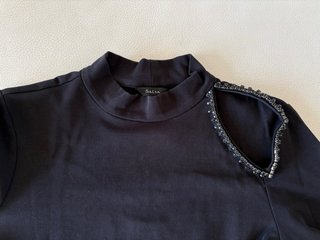 Jersey Salsa Jeans negro con pedrería